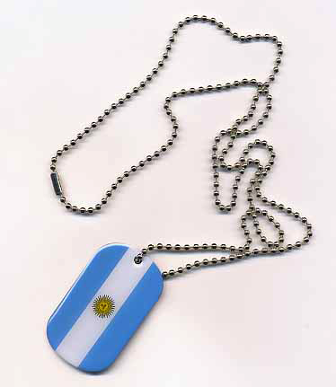 Argentinien Dog Tag 30x50 mm (Erkennungsmarke)