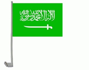 Saudi-Arabien Autoflagge 30x40 cm