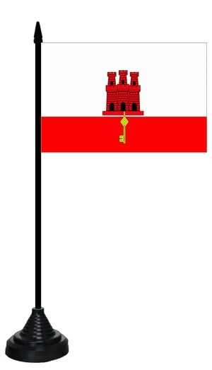 Gibraltar Tischflagge 10x15 cm