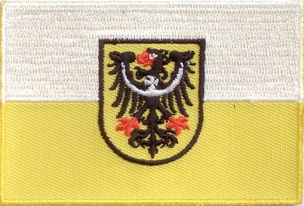 Niederschlesien kleine Aufnäher / Patch 4x6 cm