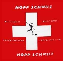 Schweiz Hopp Schwiiz Flagge 120x120 cm, Abverkauf
