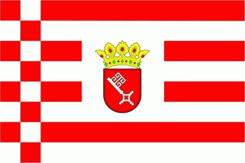 Bremen Hohlsaum/Tunnel Flagge 60x90 cm Sonderpreis