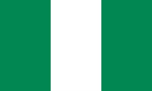 Nigeria Hohlsaum/Tunnel Flagge 60x90 cm Sonderpreis