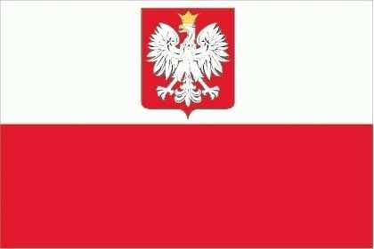 Polen mit Wappen Aufkleber 8 x 5 cm super günstig VPE 10 Stück
