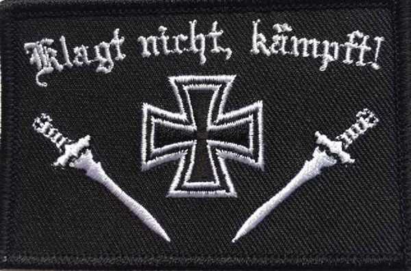 DR- Klagt nicht kämpft Aufnäher / Patch