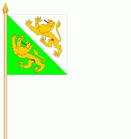 Thurgau (Schweiz) Stockflagge 30x30 cm Abverkauf