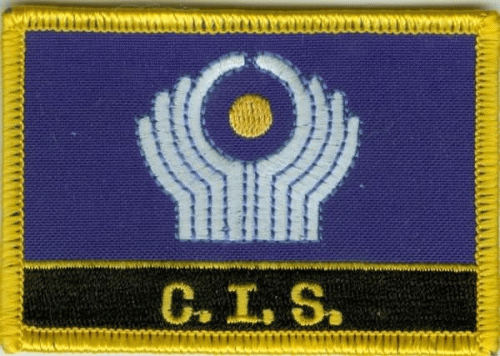 CIS (Gemeinschaft unabh. Staaten) Aufnäher / Patch mit Schrift