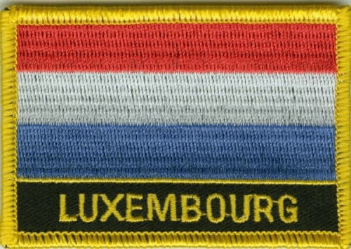 Luxemburg Aufnäher / Patch 8 x 5 cm (F)