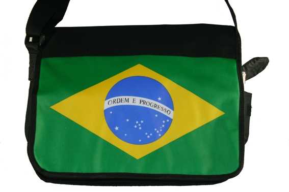 Tasche mit Überschlag Brasilien 37x31 cm Sonderposten