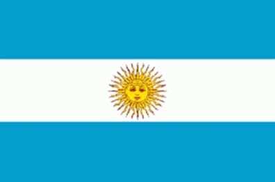 Argentinien Aufkleber 8 x 5 cm super günstig VPE 10 Stück