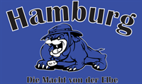 Hamburg die Macht von der Elbe Bulldogge 90x150 cm Hamburg die Macht von der Elbe Bulldogge 90x150 cm