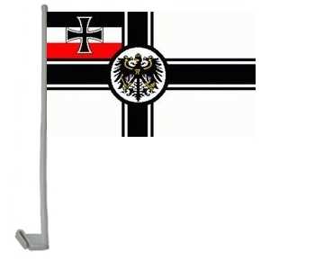 Kaiserliche Marine, RKF, Reichskriegsflagge Autoflagge 30x45 cm