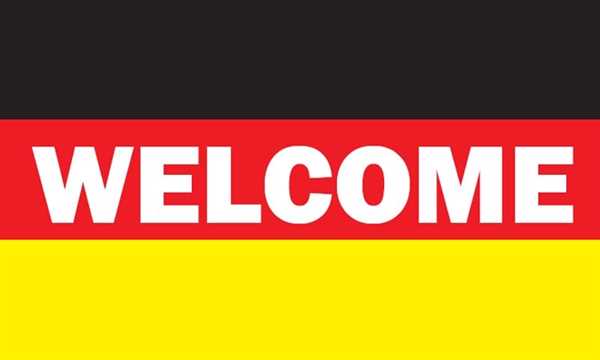 Willkommen - Deutschland Welcome Flagge 90x150 cm