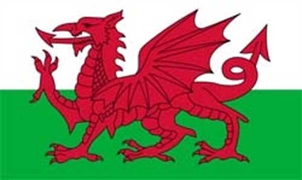 Wales Aufkleber 8 x 5 cm super günstig VPE 10 Stück