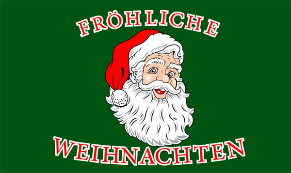 Weihnachten-Fröhliche Weihnachten Weihnachtsmann Kopf Flagge 90x150 cm