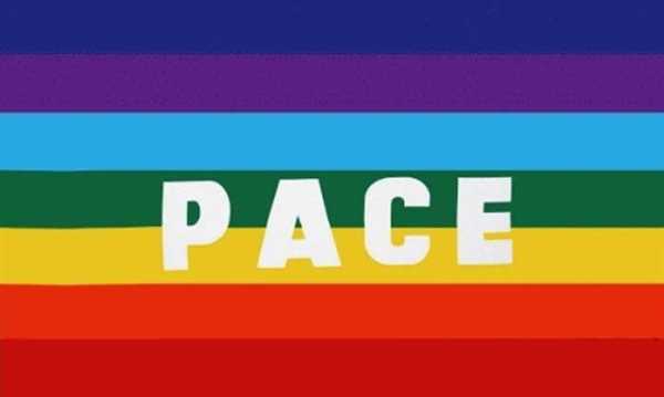 Pace Regenbogen Flagge 90x150 cm