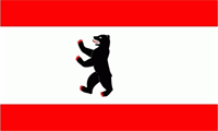 Berlin ohne Krone Flagge 60x90 cm Berlin ohne Krone Flagge 60x90 cm