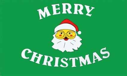 Weihnachten-Merry Christmas grün Flagge 60x90 cm Sonderangebot
