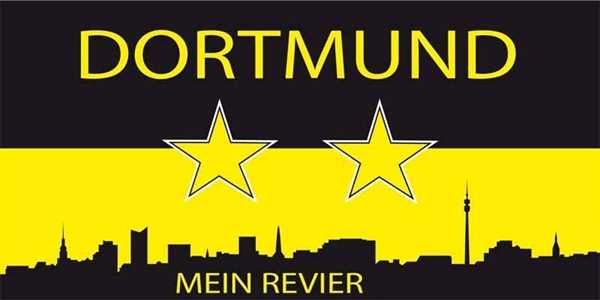 Dortmund mein Revier Badetuch, Strandtuch 70x140 cm