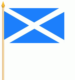 Schottland Stockflagge 30x45 cm