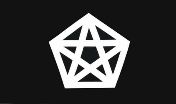 Pentagramm Flagge 90x150 cm