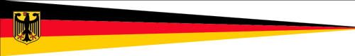 Deutschland mit Adler Langwimpel 38x250 cm