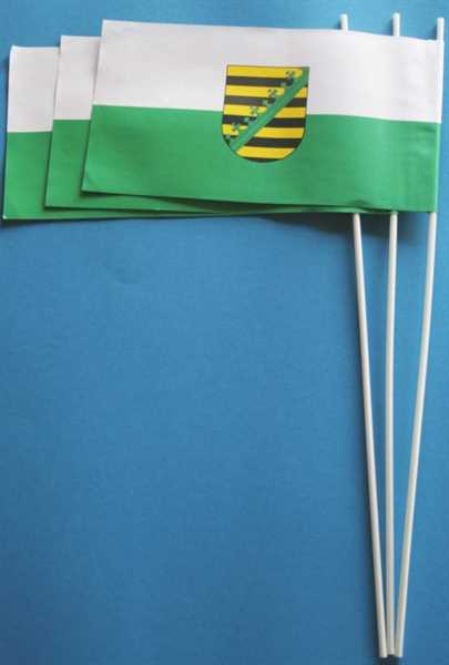 Sachsen Papierflagge VPE 50 Stück Abverkauf