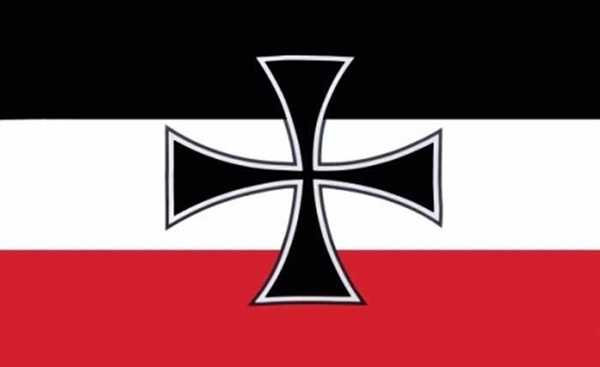 Flagge DR Gösch Eisernes Kreuz Aufnäher Patch Fahne 5,5 cm x 9 cm 