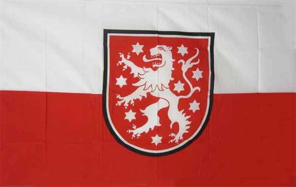 Thüringen mit Löwen Flagge 90x150 cm,160 Dernier (G)