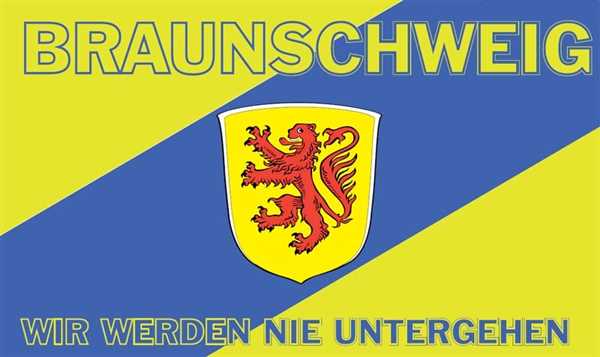 Braunschweig Wir werden nie untergehen Flagge 90x150 cm