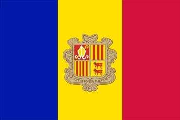 Andorra Aufkleber 8 x 5 cm super günstig VPE 10 Stück
