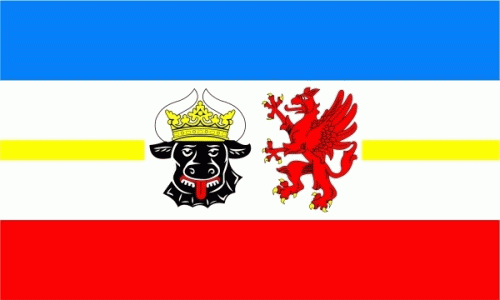 Mecklenburg-Vorpommern (Landesd.) Flagge 90x150 cm,160 Dernier (G)