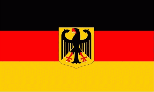 Deutschland mit Adler Flagge 60x90 cm,160 Dernier (G)