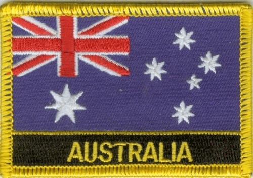 Australien Aufnäher / Patch mit Schrift