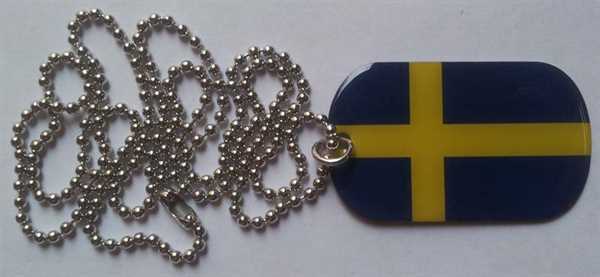 Schweden Dog Tag 30x50 mm (Erkennungsmarke)