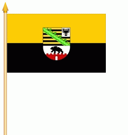 Sachsen-Anhalt Stockflagge 30x45 cm