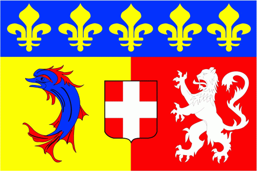 Rhone-Alpes Region Flagge 90x150 cm Sonderpreis