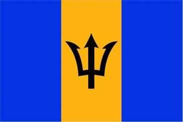 Barbados Aufkleber 8 x 5 cm super günstig VPE 10 Stück