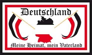 DR- Deutschland Meine Heimat, Mein Vaterland Aufkleber 8 x 5 cm super günstig VPE 10 Stück