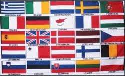 Europa 25 Länder Bootsflagge 30x40 cm