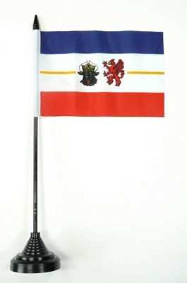 Mecklenburg-Vorpommern Tischflagge 10x15 cm