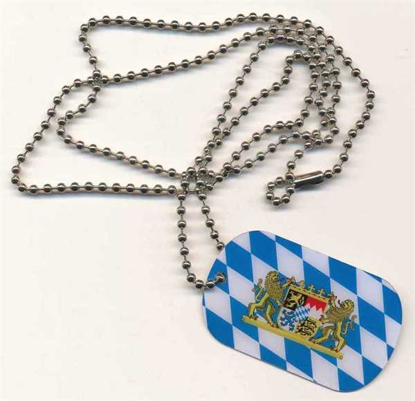 Bayern mit Wappen Dog Tag 30x50 mm (Erkennungsmarke)