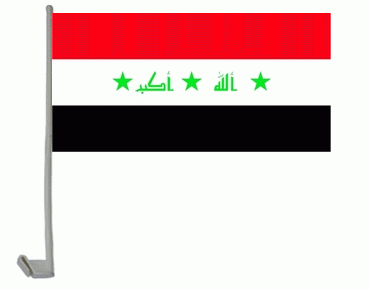 Irak Autoflagge 30x40 cm
