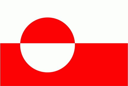 Grönland Flagge 90x150 cm