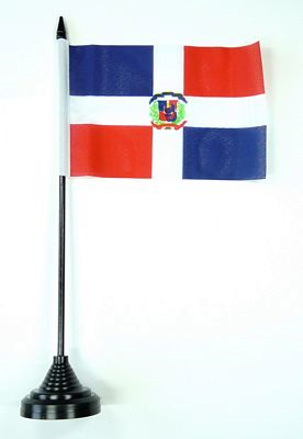 Dominikanische Republik Tischflagge 10x15 cm