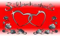 Hochzeit Silberhochzeit Flagge 90x150 cm Hochzeit Silberhochzeit Flagge 90x150 cm