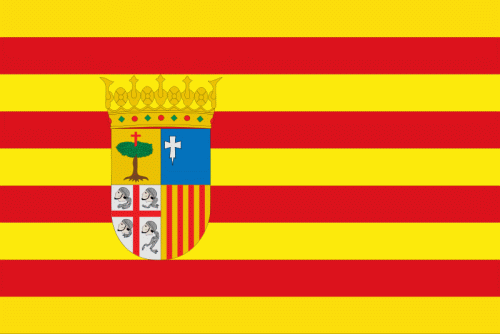 Aragonien Flagge 90x150 cm Sonderpreis