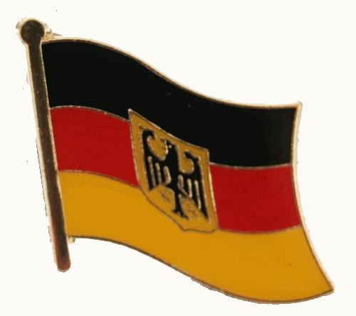 Deutschland mit Adler Pin 13 x 11 mm