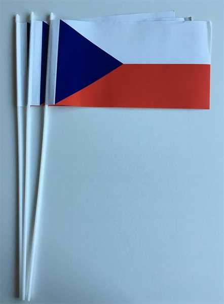 Tschechien Papierflagge VPE 50 Stück Abverkauf
