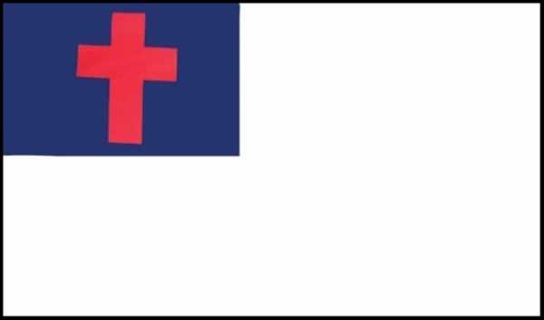 Christenflagge Kreuz Flagge 60x90 cm